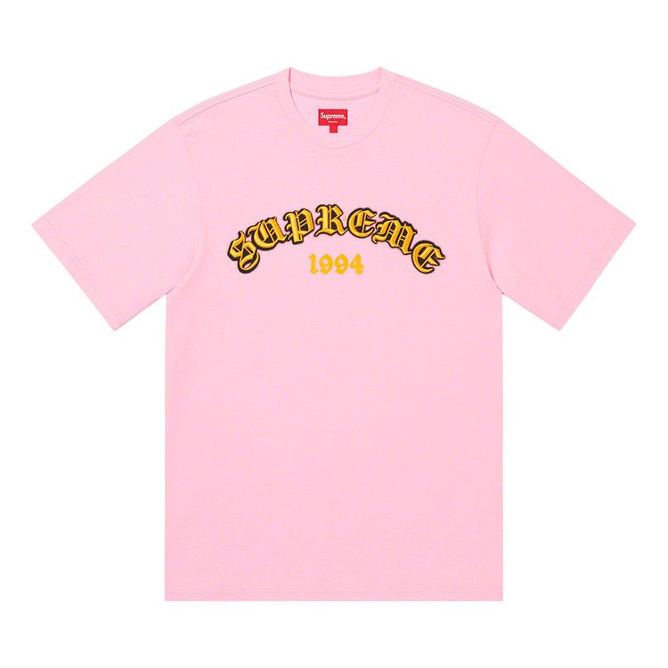 

Топ Supreme Old English Glow Short-Sleeve Top, Pale Pink