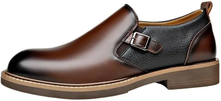 Лоферы Slip-On с боковой молнией, кожаные, коричневые DHFIRUFSHLO