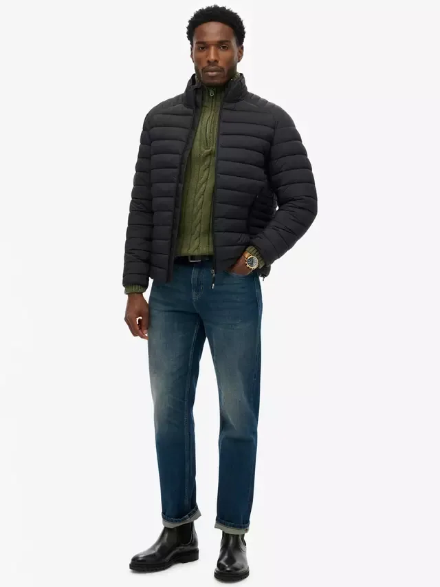Пуховая куртка Fuji Lite, черная Superdry — фото 3