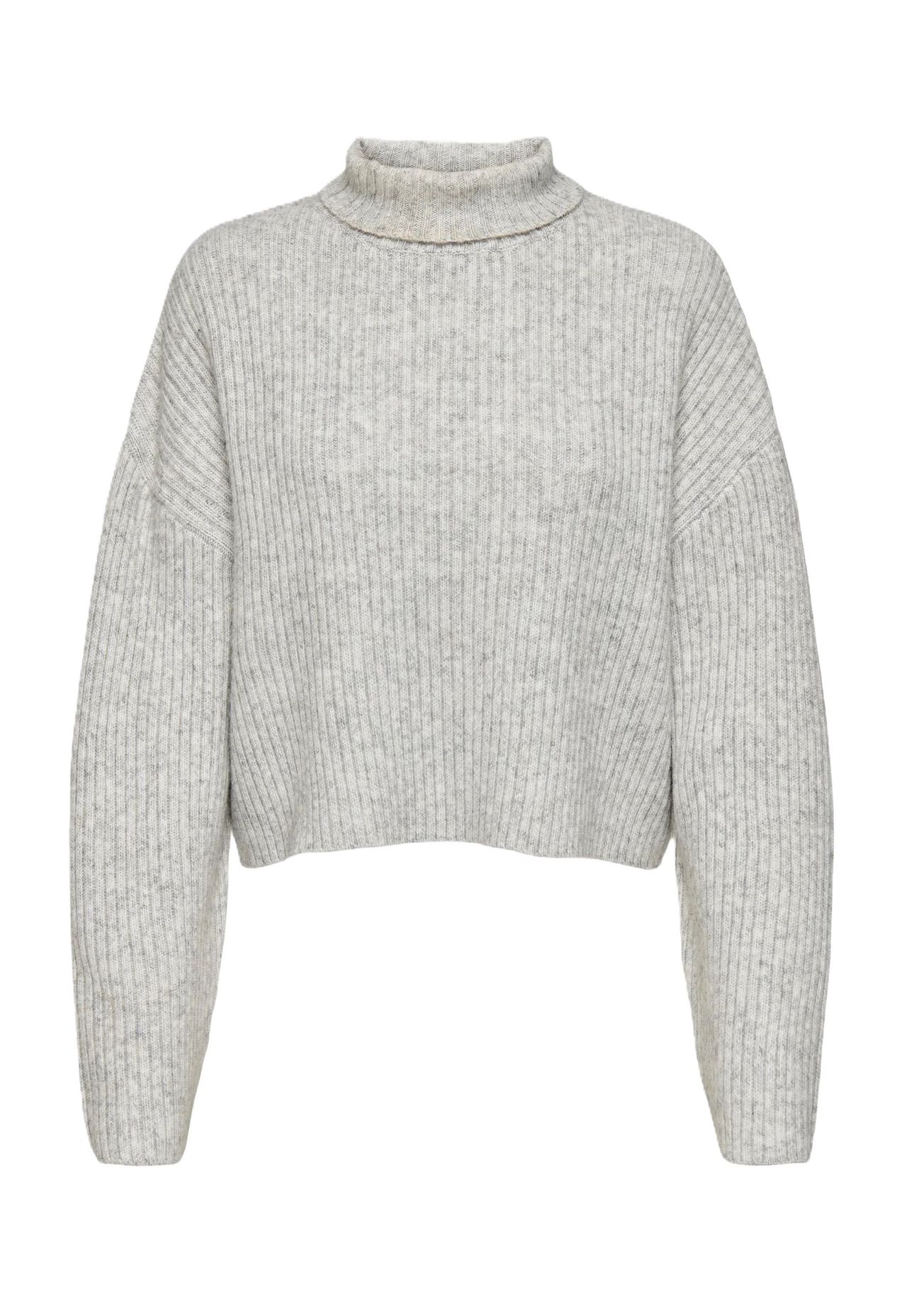 

Свитер-водолазка "Мелани", манжеты в рубчик, женский ONLY, цвет 179073 Light Grey