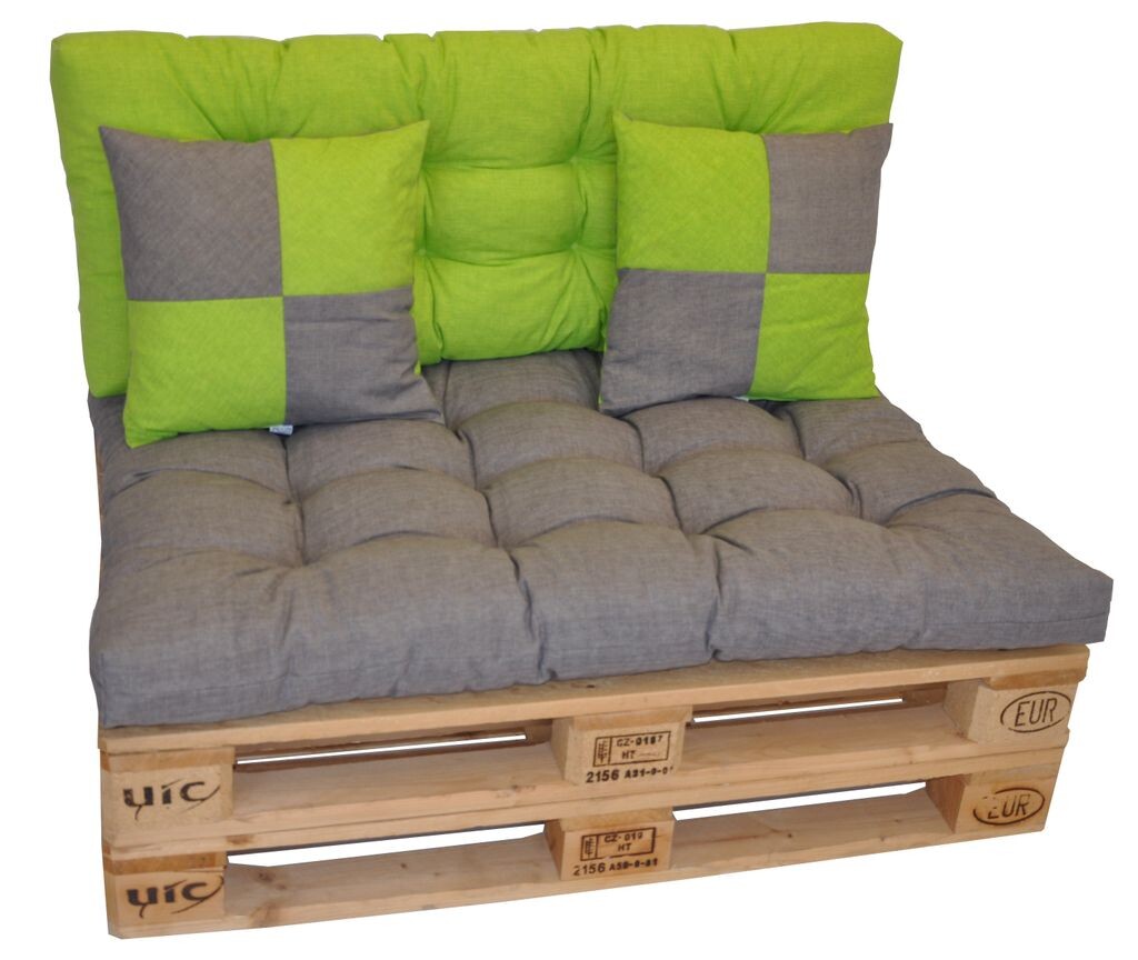 

Подушка для поддона Rattani, обивочная подушка для поддона, веселые подушки с мотивом Europallet, серый