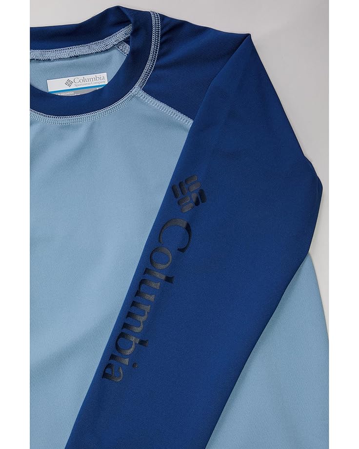 Лонгслив Columbia Kids Sandy Shores Long, цвет Ripple Blue/Mountain Blue — фото 2