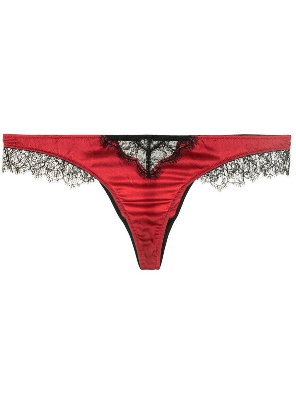 

Kiki de Montparnasse кружевные трусы-стринги, красный