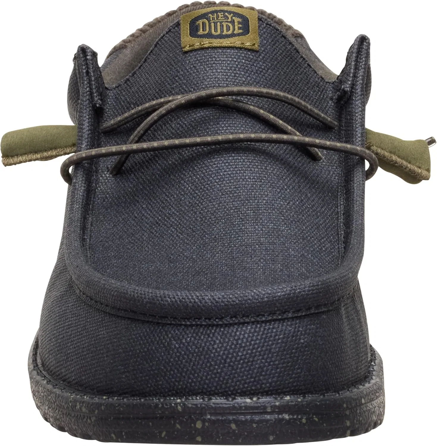 Мокасины мужские HEYDUDE, Waxed Casual Black/Black — фото 2