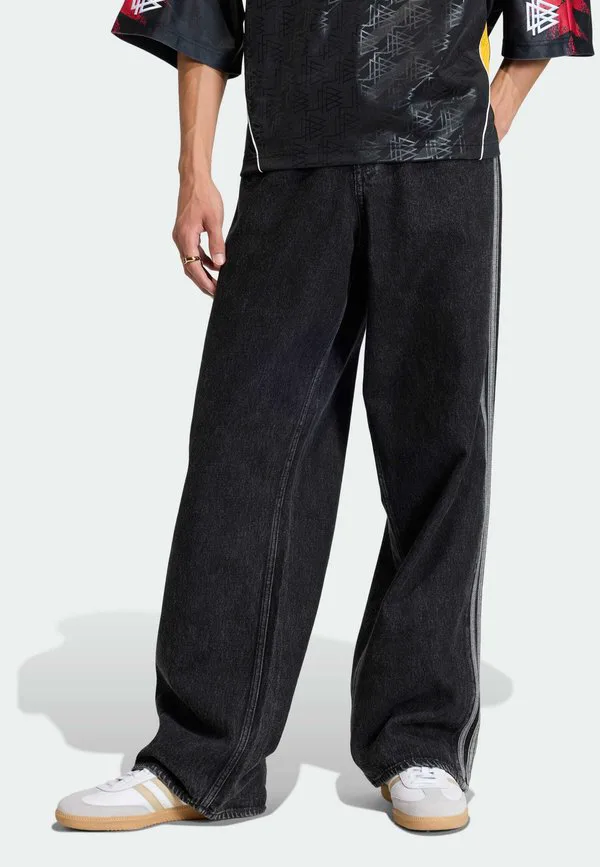 Брюки firebird, джинсы свободного кроя Adidas Originals, True Black Denim