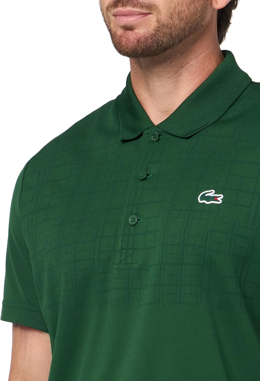 Lacoste мужская спортивная теннисная футболка Novak Djokovic Polo, Green — фото 3