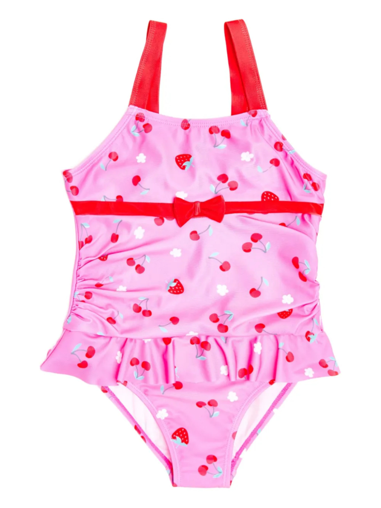 

Купальник с фруктовым принтом SOLISWIM KIDS, розовый