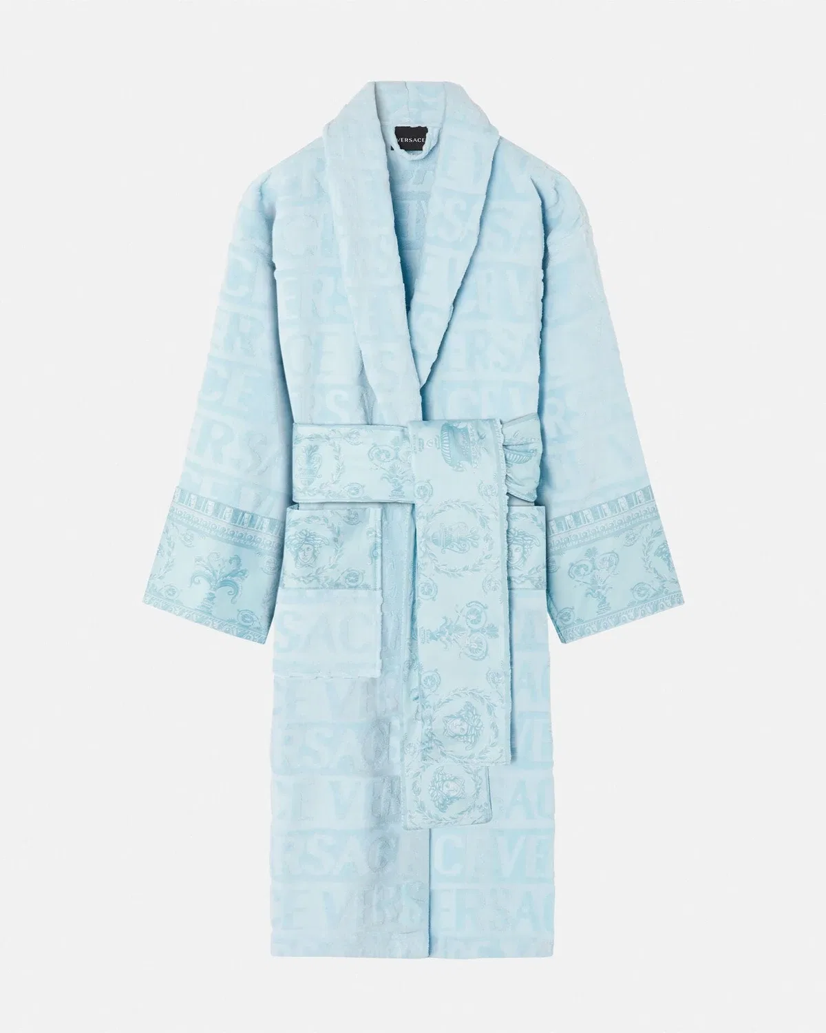 Я люблю барочный халат VERSACE, голубой