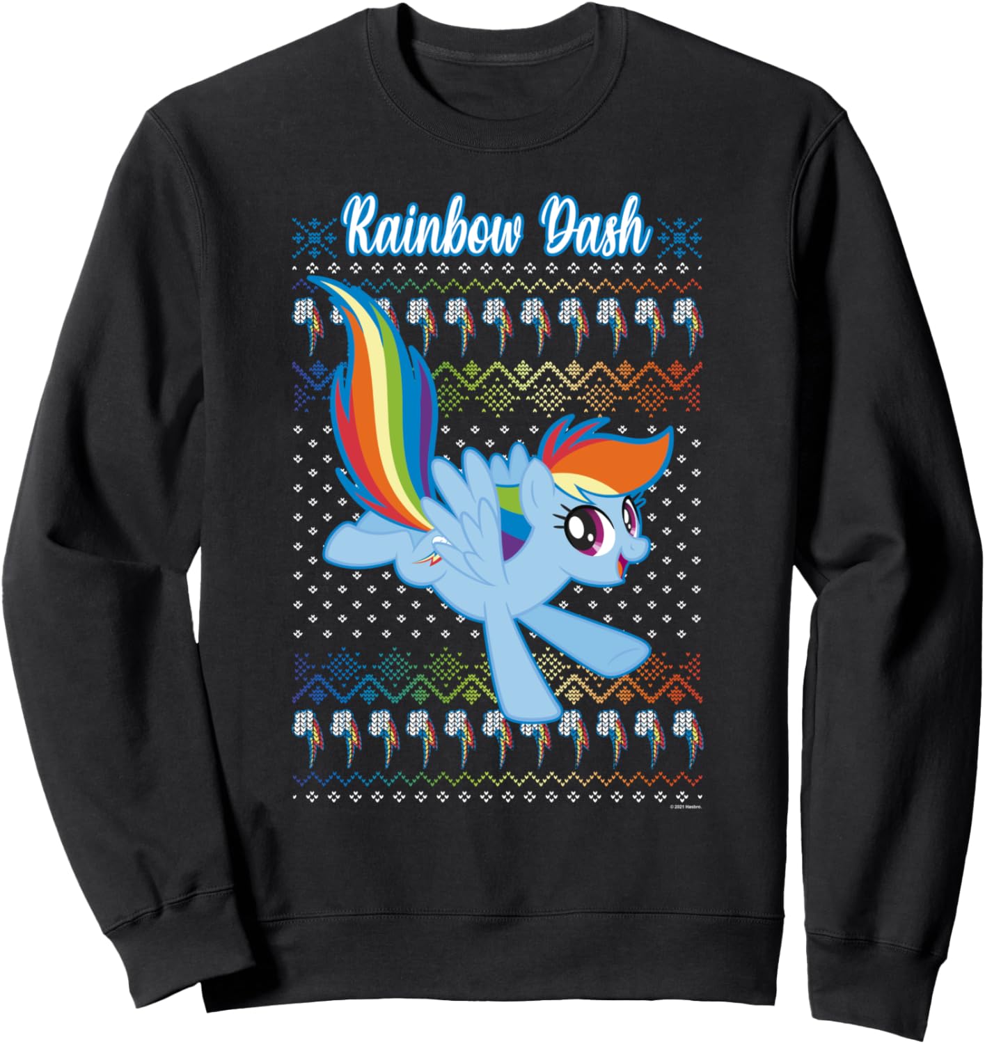 

Рождественская толстовка с изображением Рэйнбоу Дэш из мультфильма «Мой маленький пони», черная My Little Pony, Черный, Рождественская толстовка с изображением Рэйнбоу Дэш из мультфильма «Мой маленький пони», черная My Little Pony