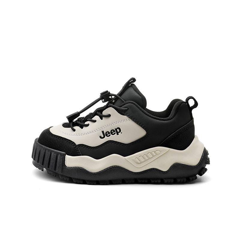 

Износостойкие амортизирующие повседневные детские кроссовки Black Kids' Jeep