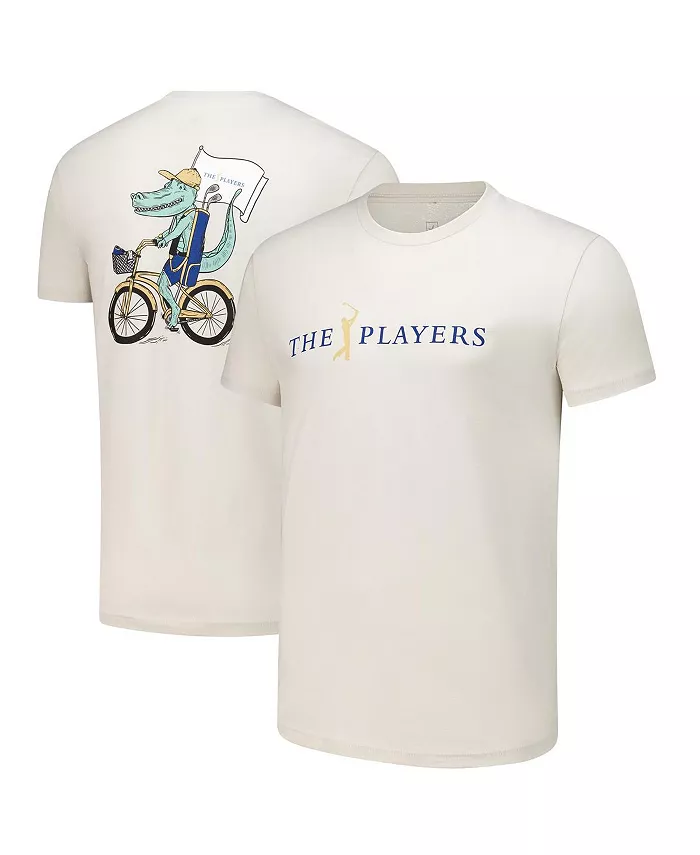 

Мужская и женская футболка THE PLAYERS Biking Gator песочного цвета Flomotion