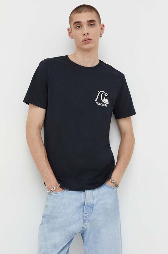 

Хлопковая футболка Quiksilver, черный