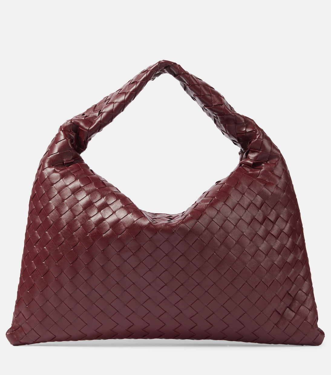 

Hop Маленькая кожаная сумка через плечо Bottega Veneta, Barolo-M Brass