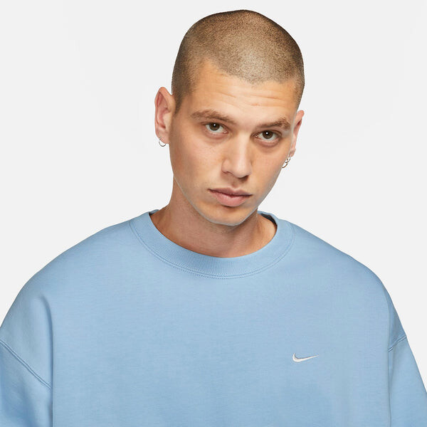 Свитера nrg solo swoosh флисовая толстовка crew Nike, голубой — фото 3