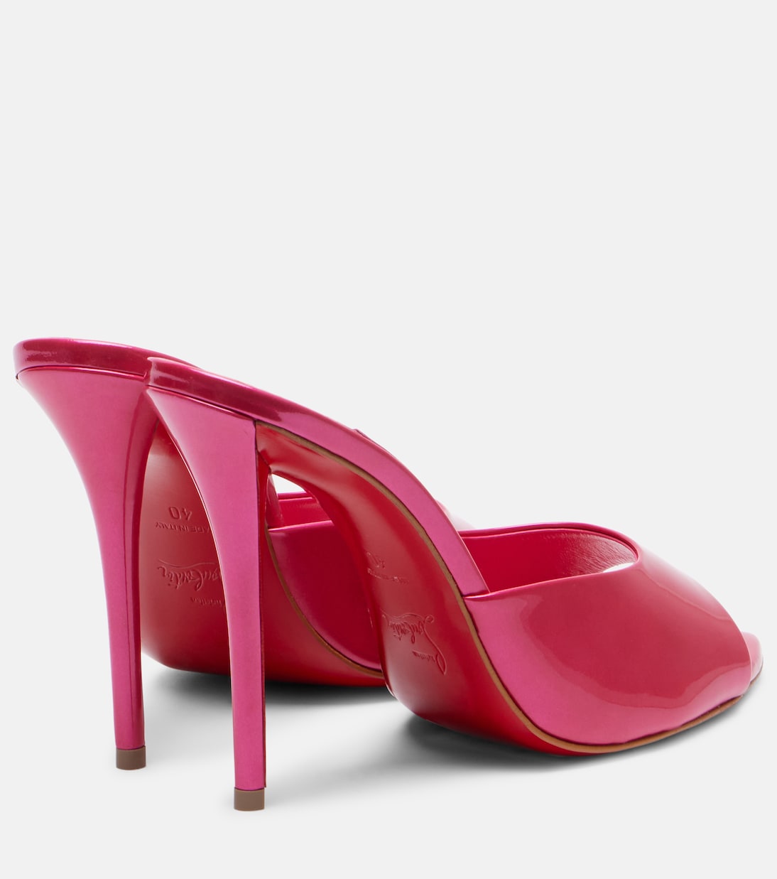 Miss Z 100 лаковые мюли Christian Louboutin, Pinup/Lin Pinup — фото 2