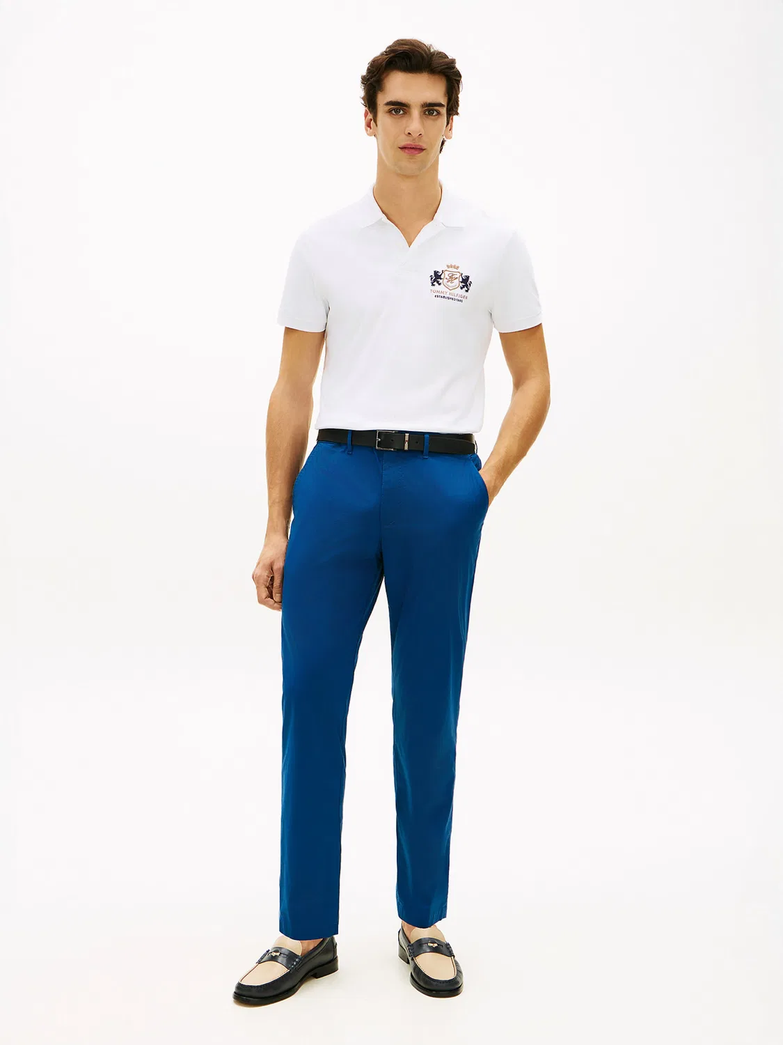 Узкие брюки-чиносы Tommy Hilfiger, Dark Blue — фото 3