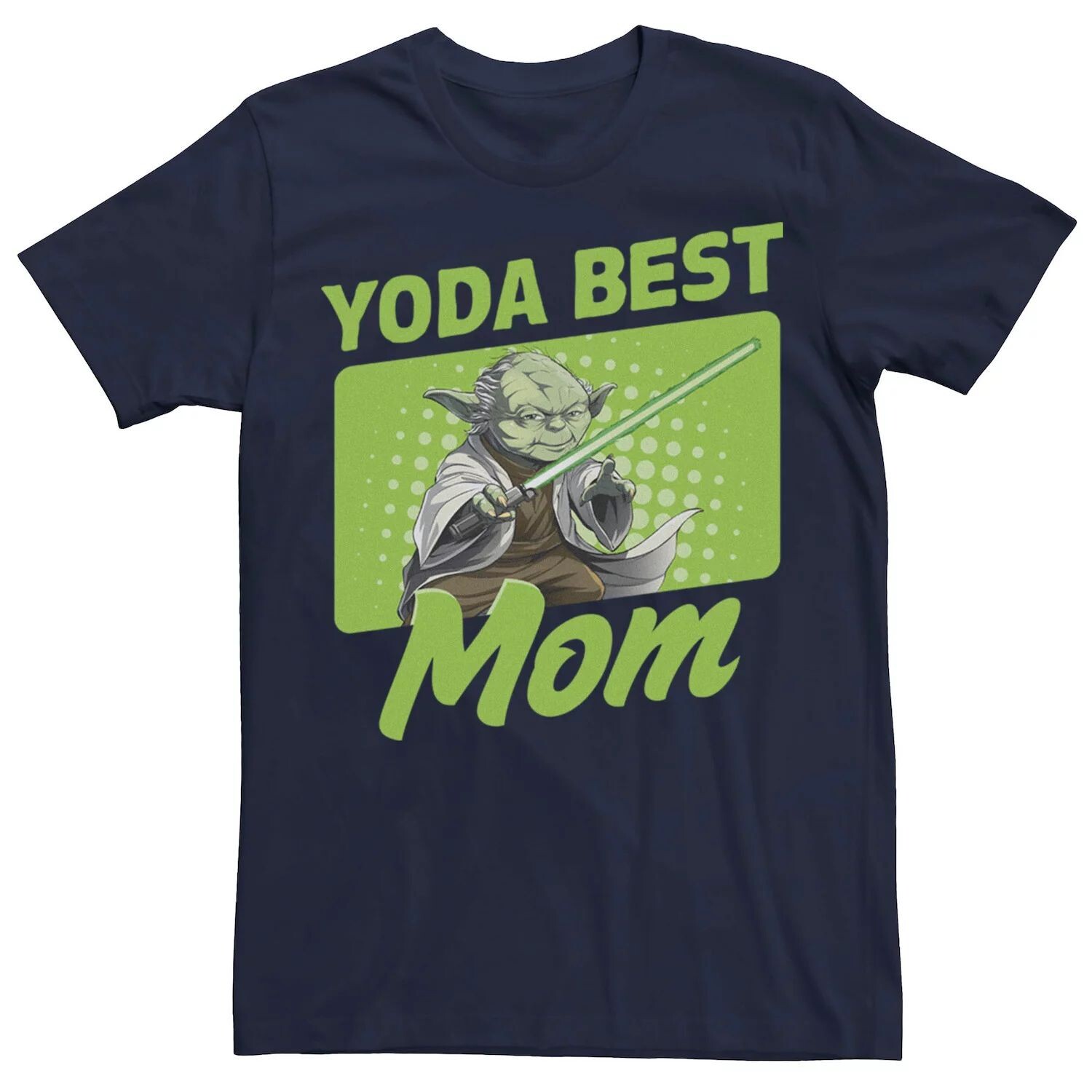 

Мужская футболка Yoda Best Mom Yoda с портретом из мультфильма Star Wars