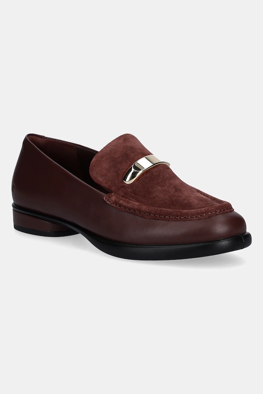 Кожаные мокасины Sculpted Ecco, бордовый