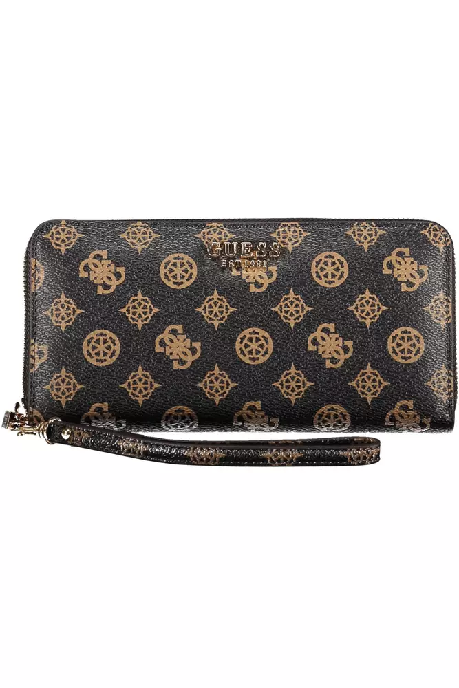 

Коричневый полиэтиленовый женский кошелек Guess Shoes