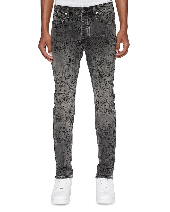 

Джинсы Chitch Stencil Slim Fit серого цвета Ksubi, серый