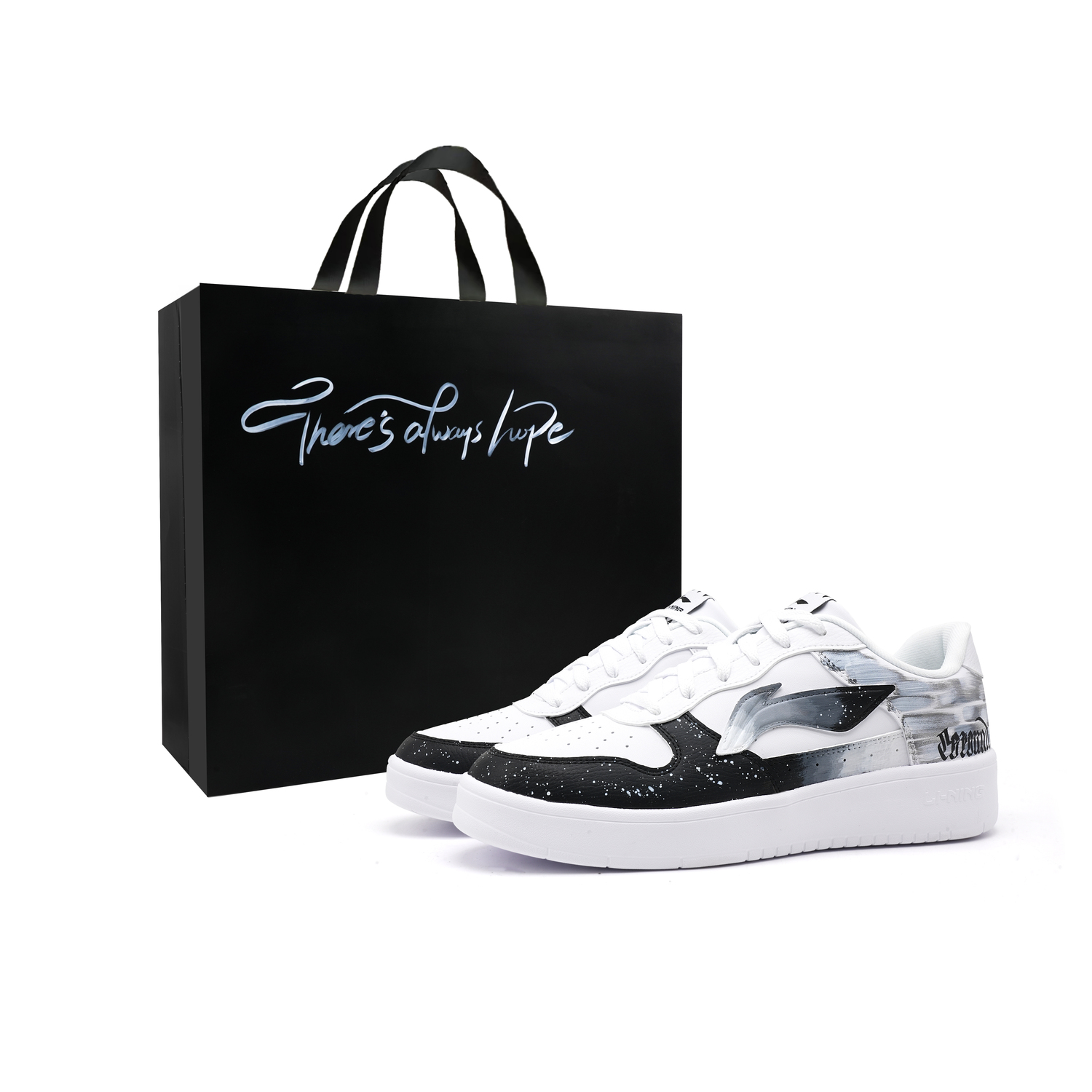 

Li Ning Floating Boat Высокие Усиливающие Поддержку Износостойкие Дышащие Противоскользящие Низкие Кроссовки для Скейтбординга Li-Ning, белый