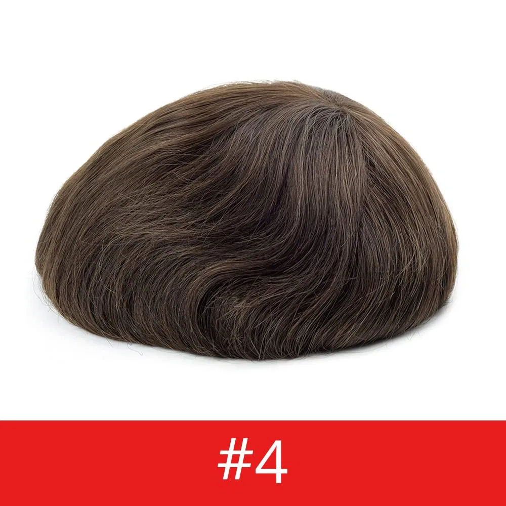 Мужской парик Lordhair Reality Toupee из натуральных волос Lordhair, Medium Dark Brown 4# — фото 2