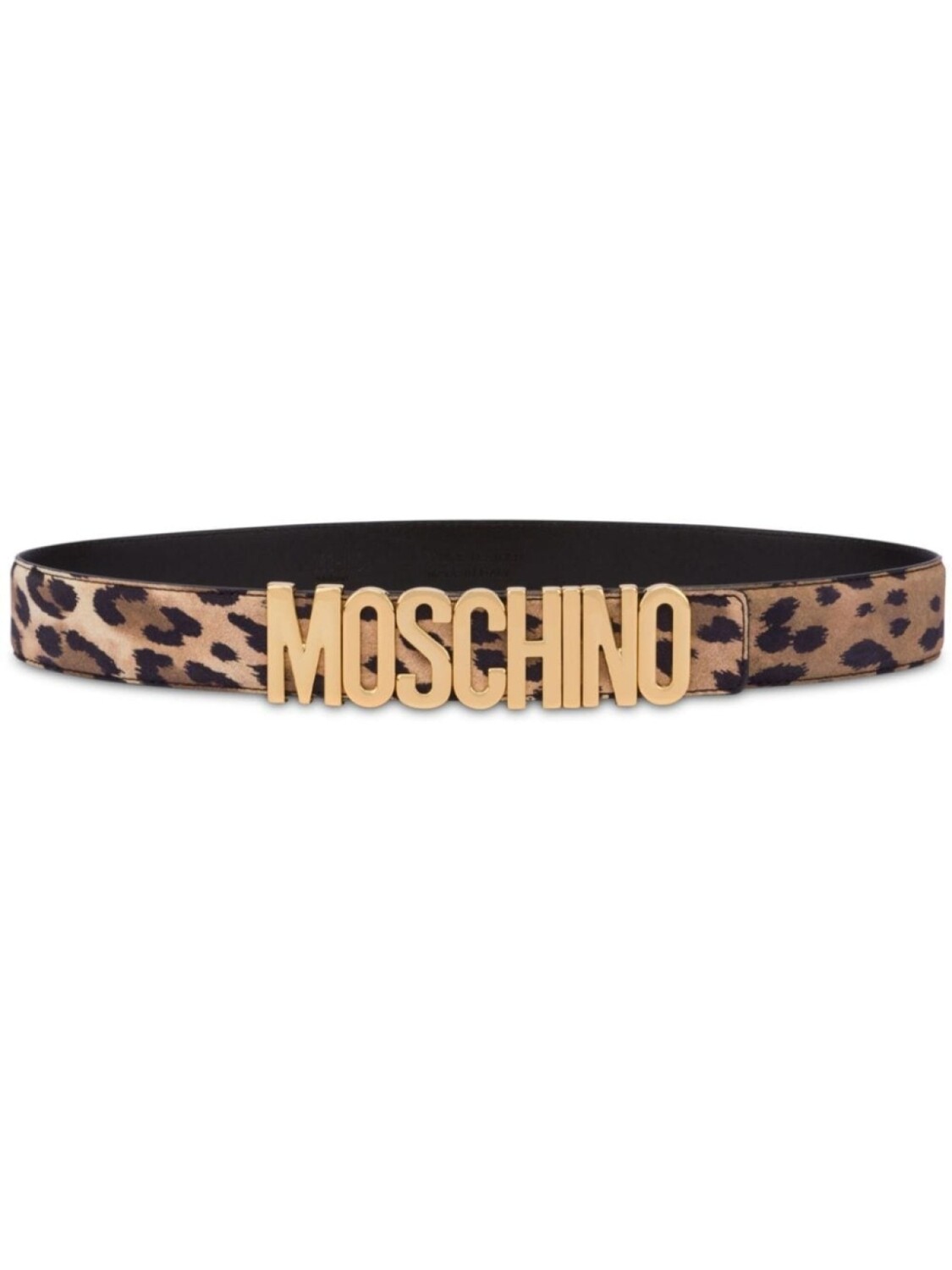 

Moschino ремень с леопардовым принтом и логотипом, коричневый