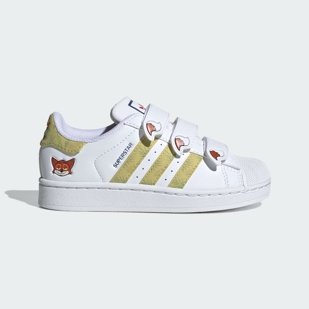 

Кроссовки Adidas Disney Zootopia Superstar II Comfort Closure Shoes Kids, цвет Cloud White/Cloud White/Linen Green