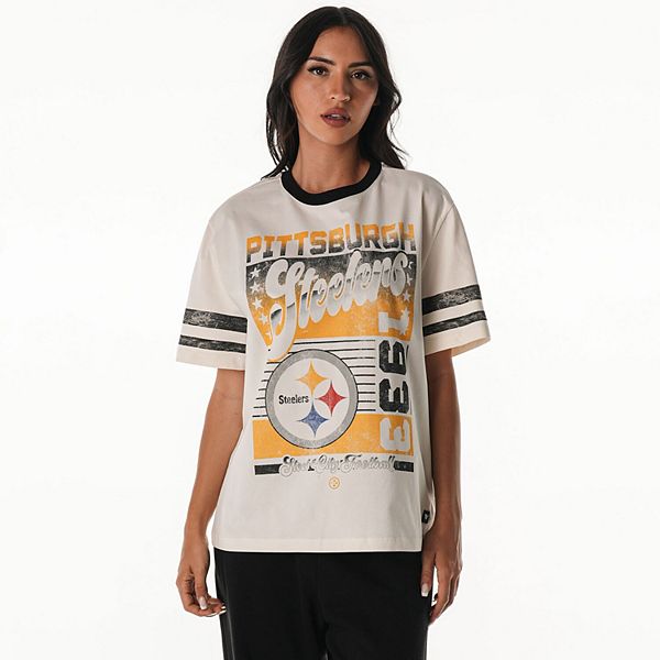 

Женская футболка Pittsburgh Steelers оверсайз винтаж The Wild Collective