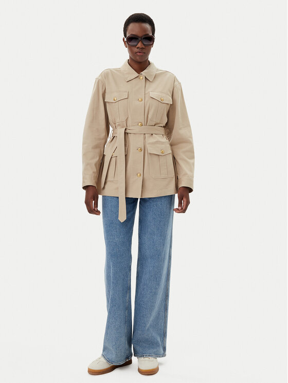 Переходная куртка стандартного кроя WW0WW45933 Tommy Hilfiger, бежевый — фото 2