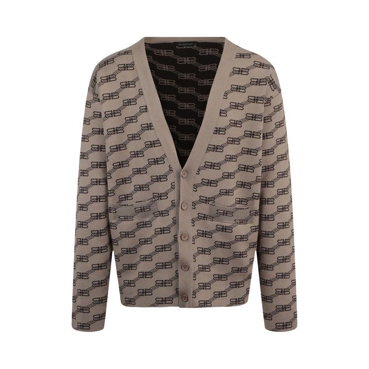

Кардиган Balenciaga Logo Intarsia Knit Cardigan, Beige