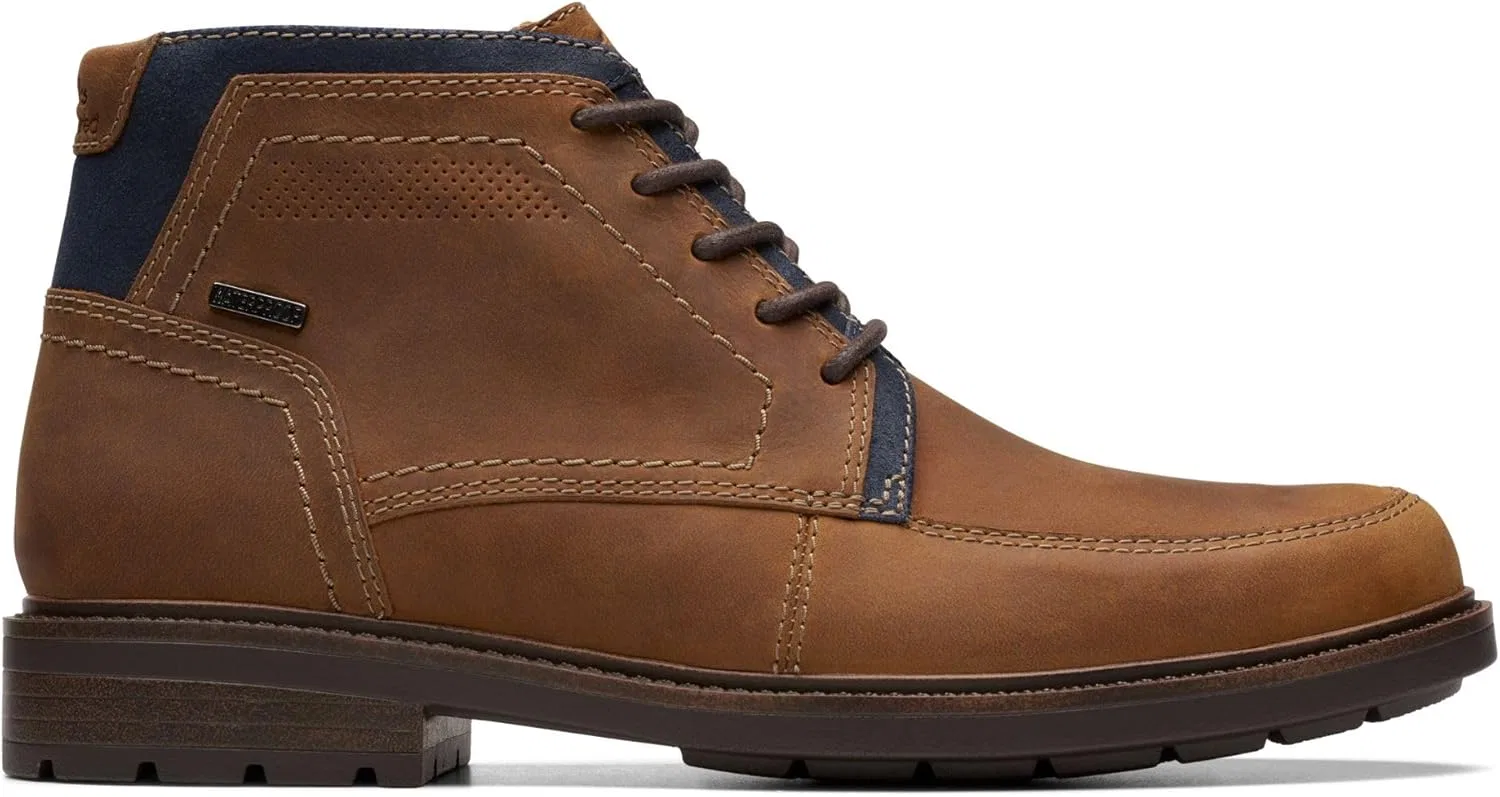 Оксфорды водонепроницаемые Clarks, Tan Leather