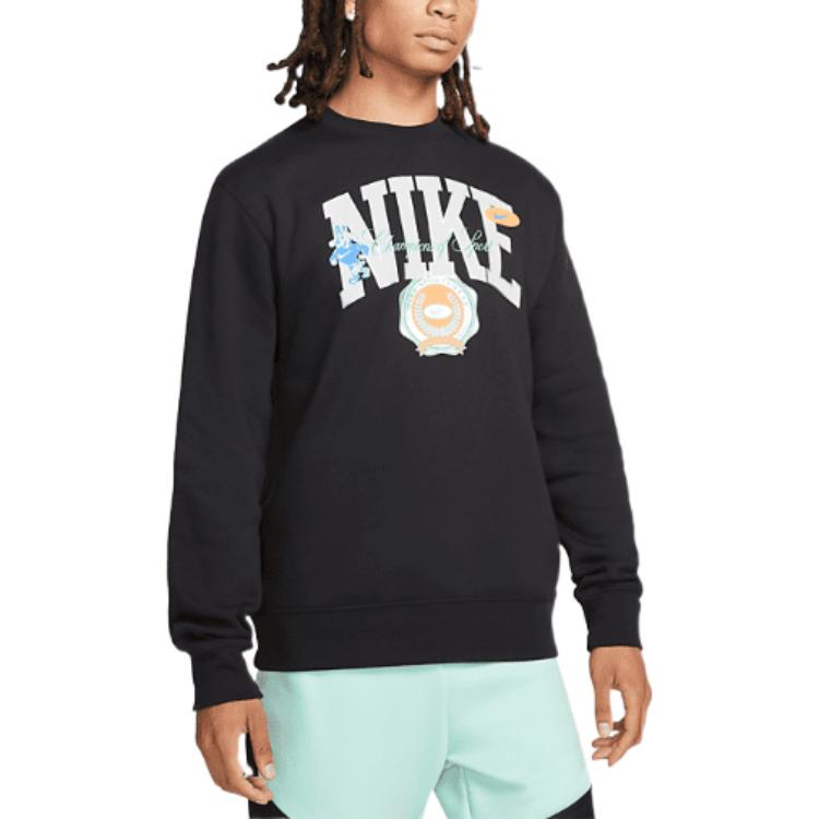 Худи Nike Sportswear Men's Fleece Crew DR8033-010, черный — фото 3