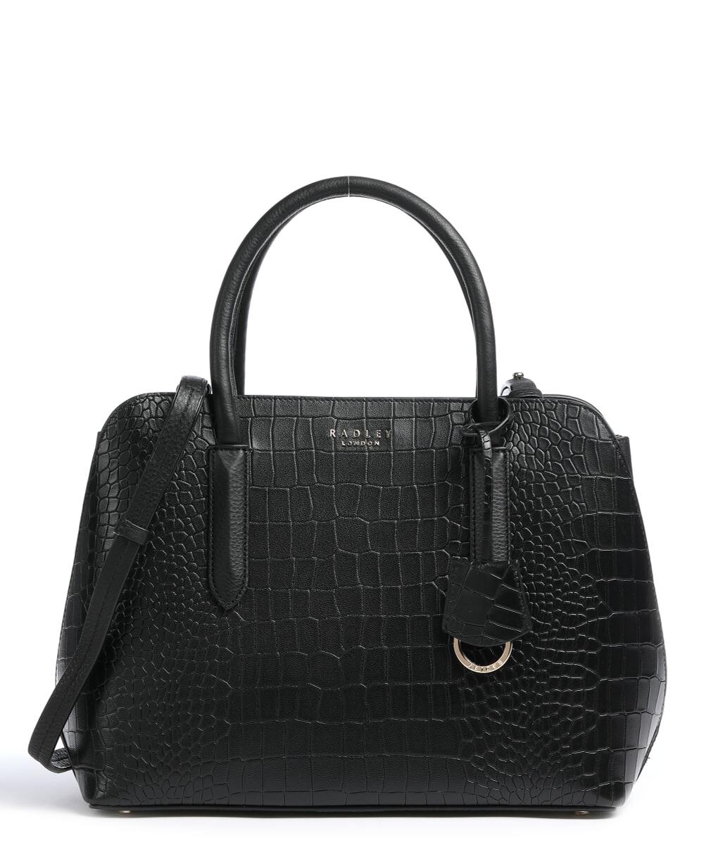 

Сумка Liverpool Street 2.0 из зернистой кожи из искусственной кожи крокодила Radley London, черный