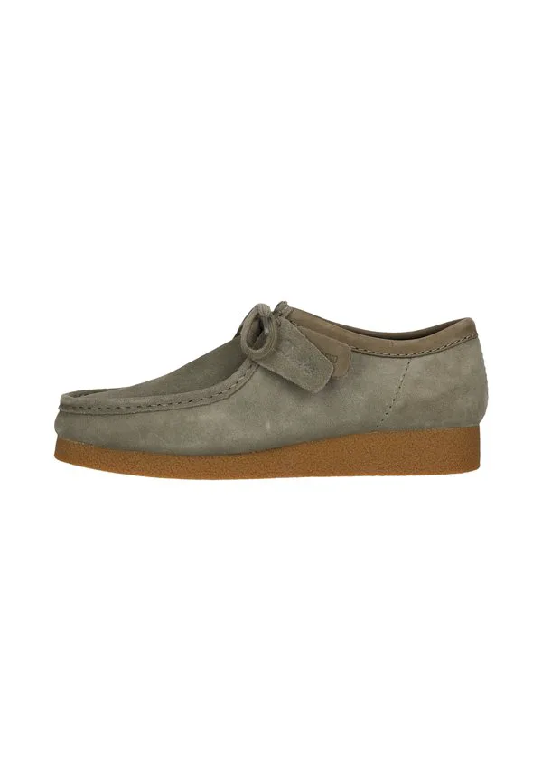 Повседневные кроссовки wallabee на шнуровке Clarks, Sage Suede