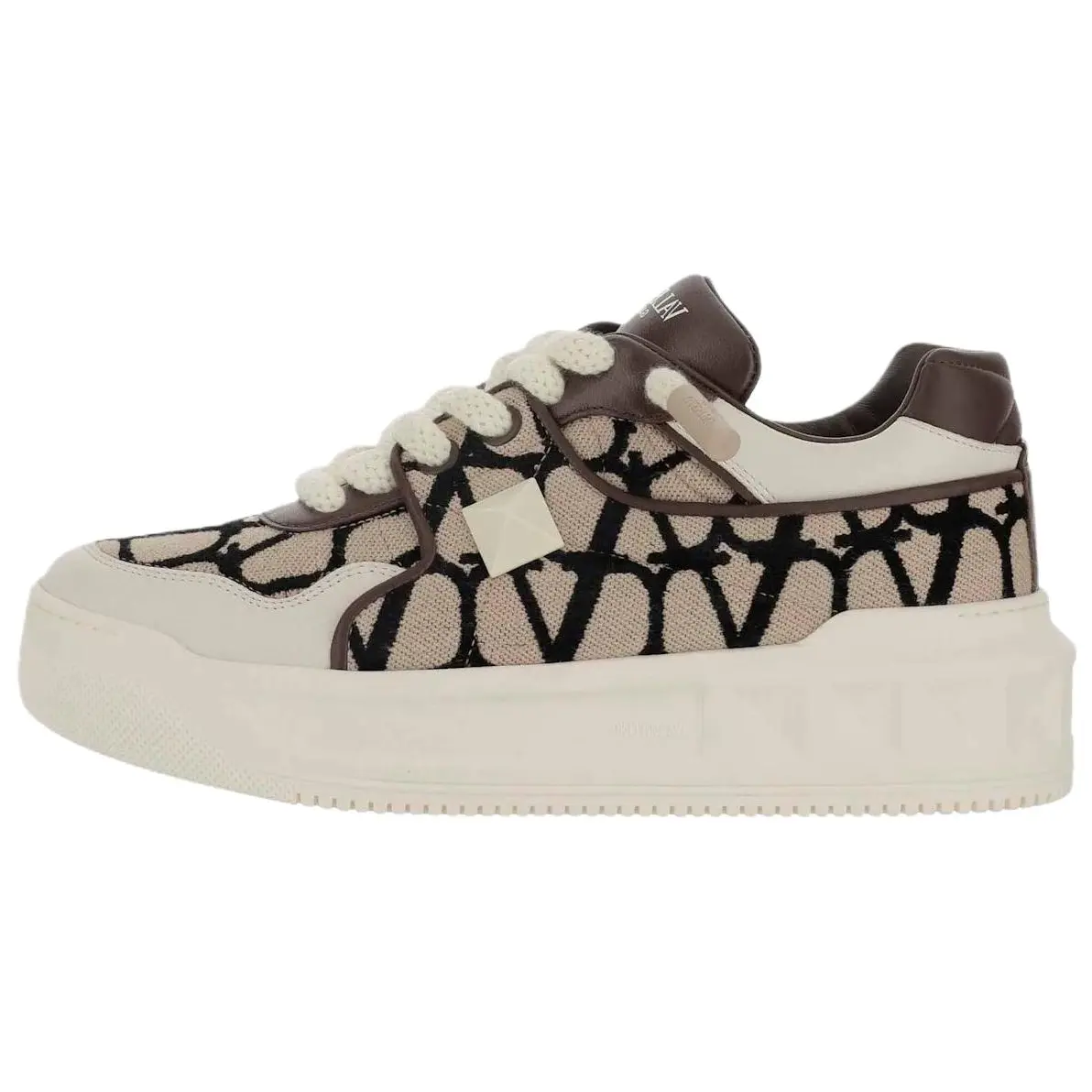 

GARAVANI One Stud Xl низкие скейтерские кроссовки мужские gray Valentino, серый