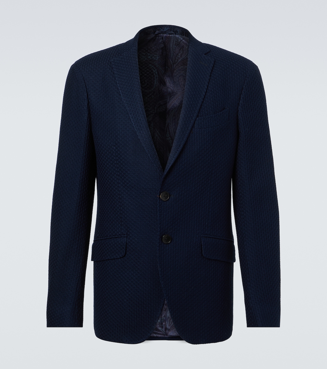 

Хлопковый джерсейный блейзер Etro, Dark Blue