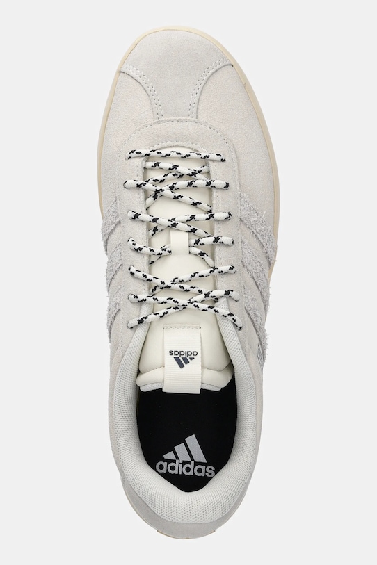 Замшевые кроссовки VL Court 3.0 Adidas, бежевый — фото 4