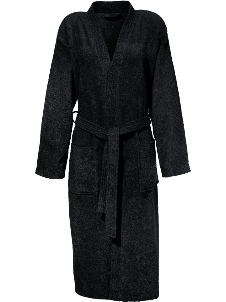 

Redbest Унисекс махровый халат Chicago черного цвета