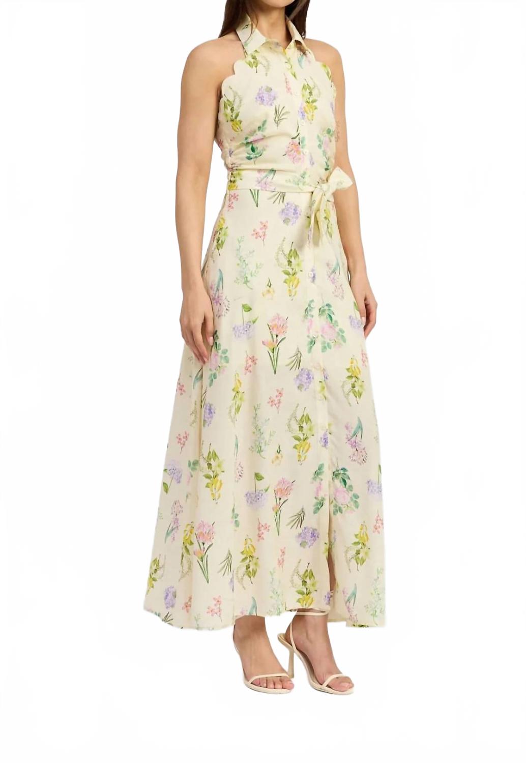 

Безрукавное макси-платье Bowen в желтом цвете En Saison