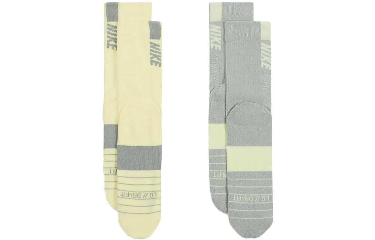Носки до колена унисекс Nike, цвет 1 set of 2 double (multi-color + gray) — фото 2