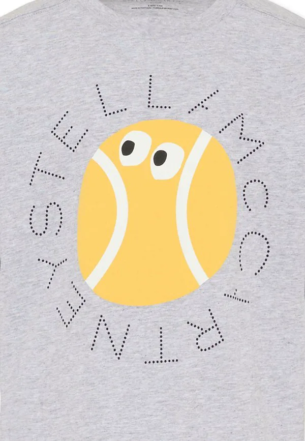 Футболка унисекс с принтом Stella Mccartney Kids, Grey — фото 3