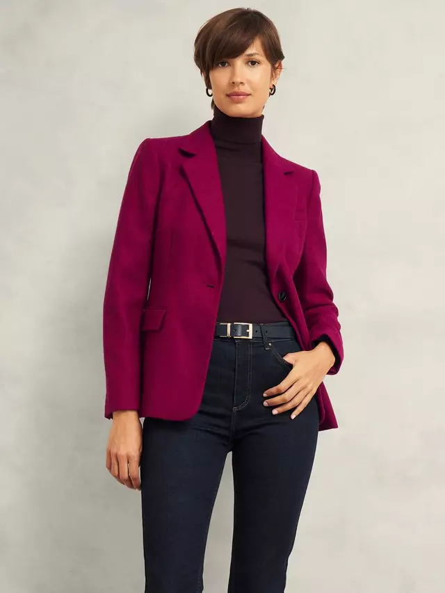 

Куртка Hobbs Petite Hackness Wool, розовый
