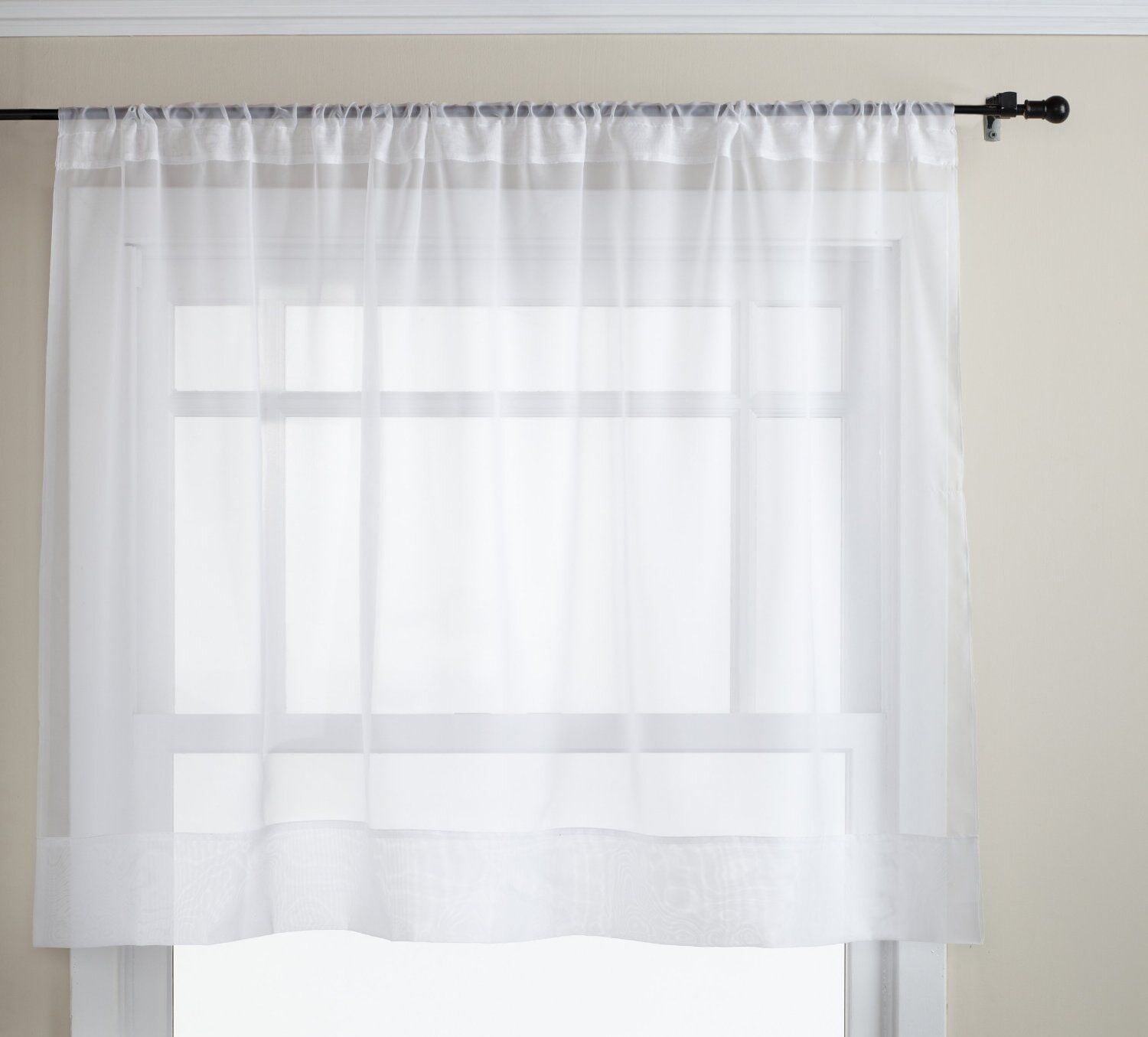 

Занавеска Best Linen, черный / белый