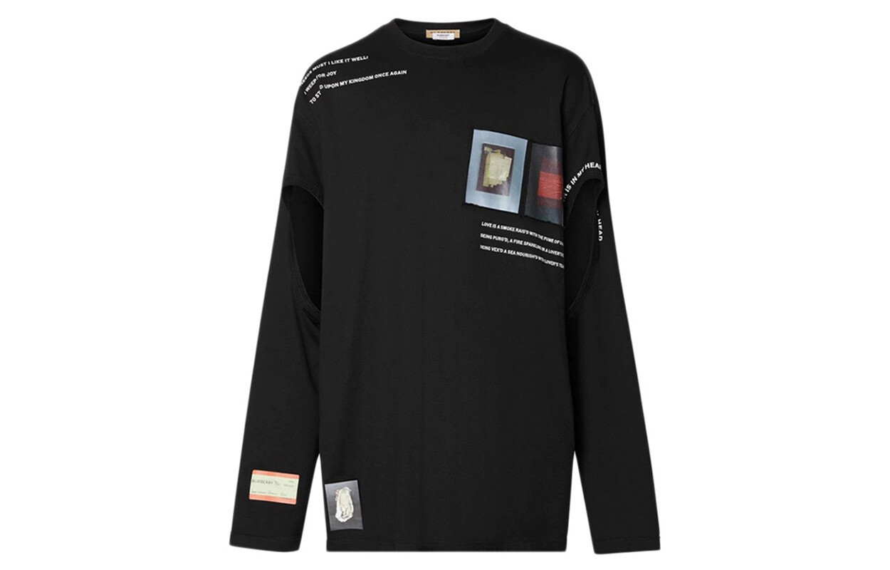 

Мужская футболка Burberry, цвет Black