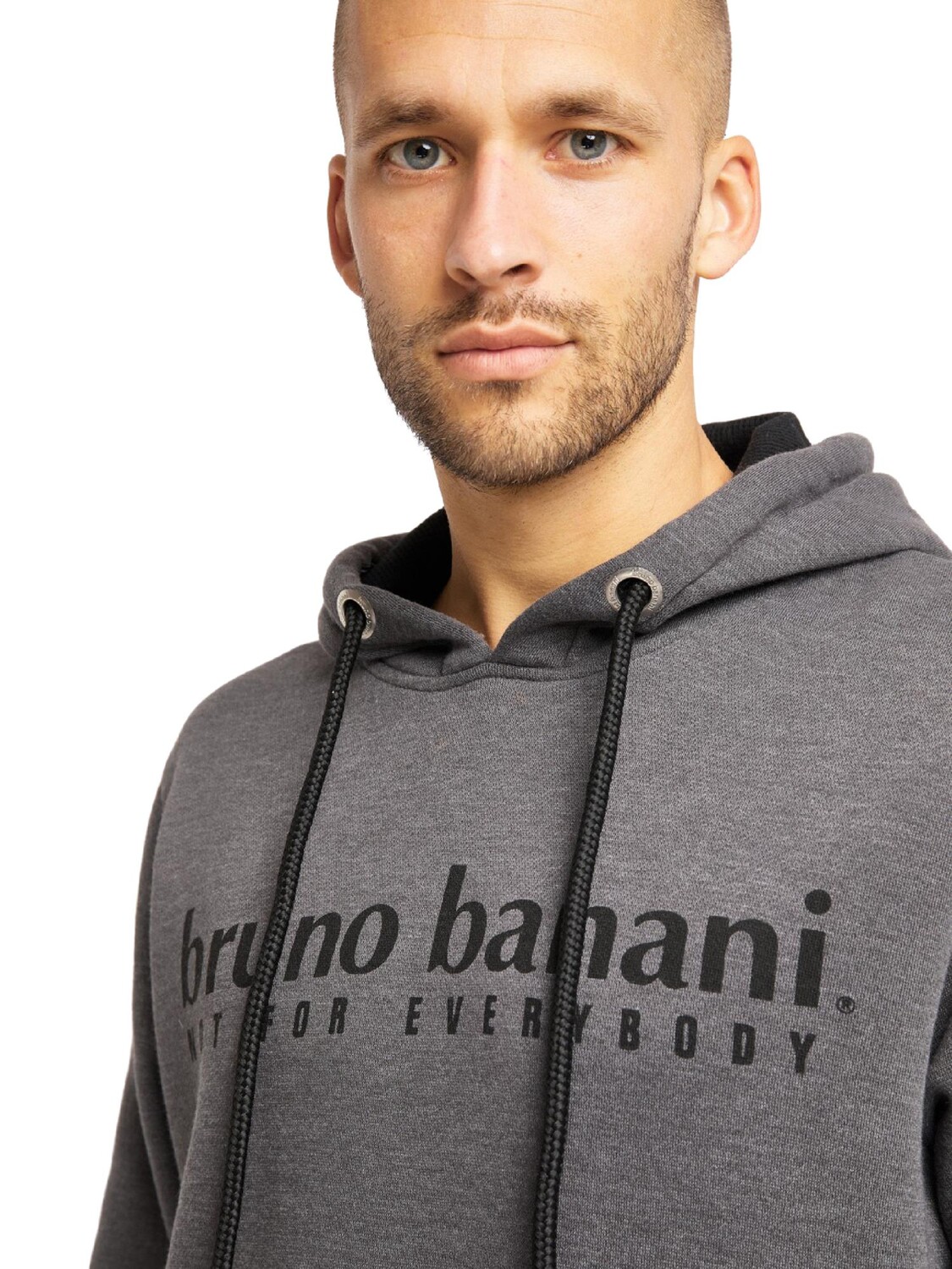 

Толстовка Bruno Banani Hoodie ohne Reißverschluss DANIELS, цвет Anthrazit/Melange