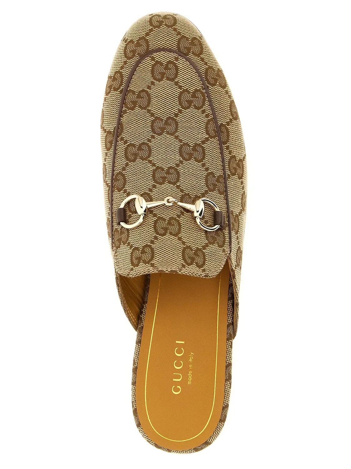 Тапочки «Princetown» GUCCI, бежевый — фото 4