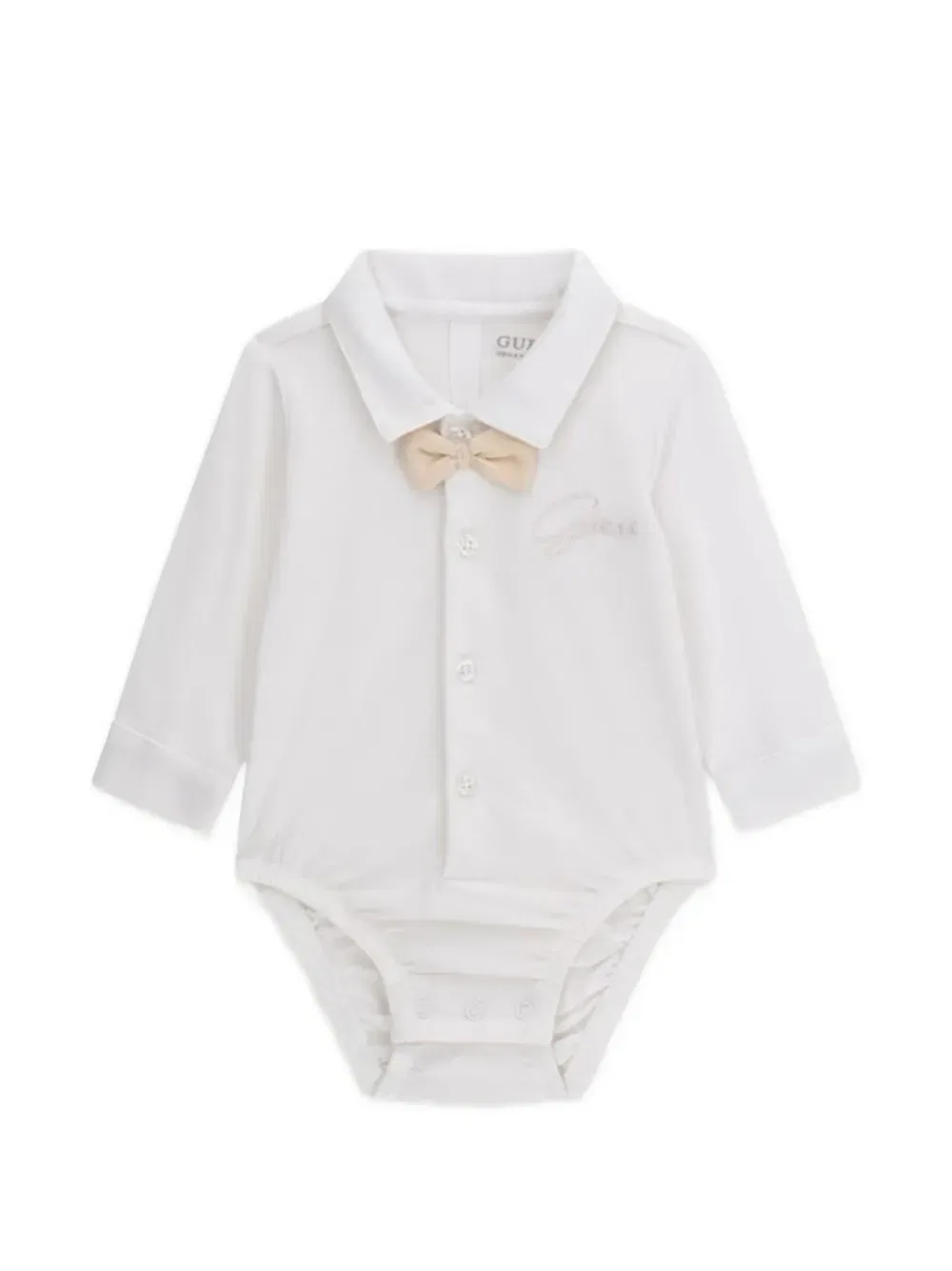 Комплект детского комбинезона с бантиком Guess Kids, белый — фото 3
