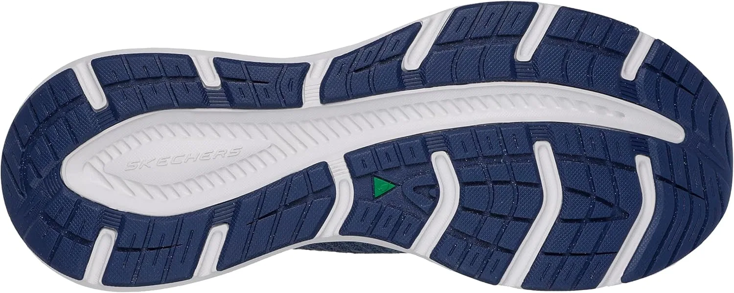 Мужские кроссовки Skechers Edgeride Raygo Hands Free без шнурков, Navy Knit Lime Trim — фото 4