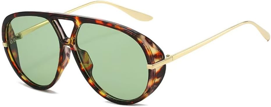 

Модные женские солнцезащитные очки большого размера в стиле ретро, ​​конфетные зеленые с градиентом, защита от УФ-излучения UV400; мужские солнцезащитные очки в стиле панк KTUCN, Leopard Green